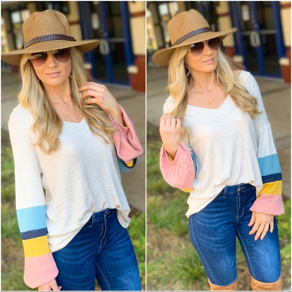 ✨LAST ONE✨Talk About Fun Tunic Top-Cream - Picture 5 of 5